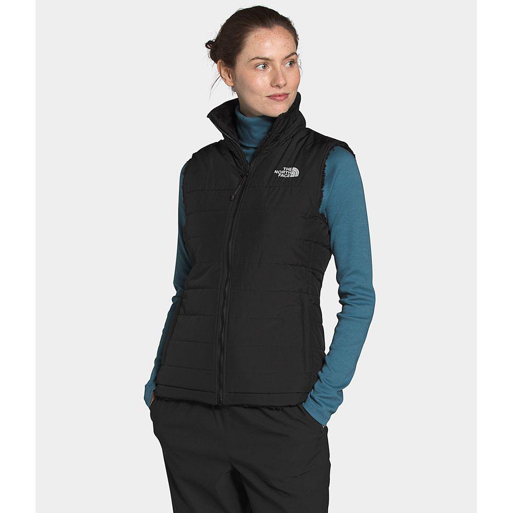 The North Face Mossbud Insulated Reversible Γυναικεια Γιλέκα - Μαυρα (VWAM87014)